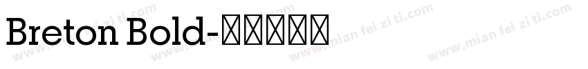 Breton Bold字体转换